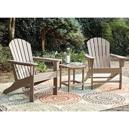 2 Adirondack Chairs and End Table Set
